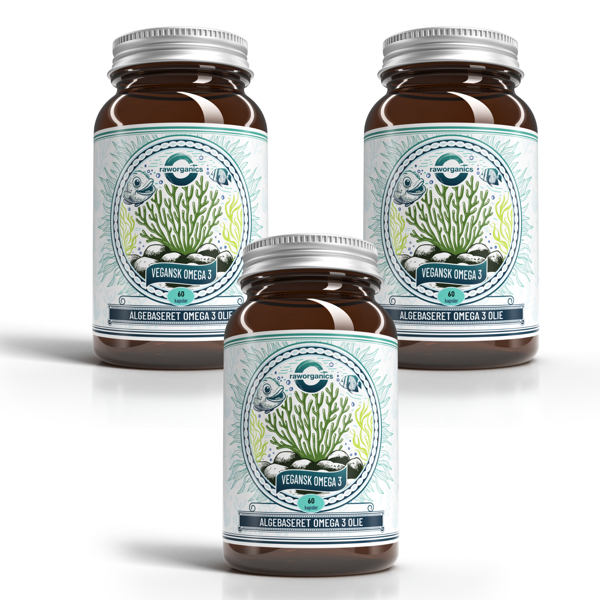 3 stk Alge Omega 3